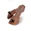 Boscaiola24 Wooden Khadau Pooja Articles, Charan Paduka, Wooden Slipper, Wooden Sandals, Khadau for Worship Neuropathy view 2