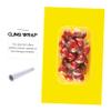 Ipetboom Food Cling Wrap Roll 30cmx20m Film Food Save Wrap Slide Cutter Easy to Use for Commercial Use Random Style view 2