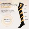 20-30mmhg Thigh High Compression Socks, Compression Stockings For Women & Men, Closed Toe Compression Socks For Varicose Veins,Edema,Black view 3