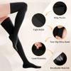 20-30mmhg Thigh High Compression Socks, Compression Stockings For Women & Men, Closed Toe Compression Socks For Varicose Veins,Edema,Black view 4