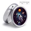 Astronaut Solar System Planets Pill Box Mini Pill Case Pocket Pill Case for Men Travel Pill Box Cute Pill Organizer 3 Compartment Medicine Pill Organizer Pill Container Pill Holder view 2