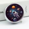 Astronaut Solar System Planets Pill Box Mini Pill Case Pocket Pill Case for Men Travel Pill Box Cute Pill Organizer 3 Compartment Medicine Pill Organizer Pill Container Pill Holder view 4