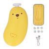 BTSEURY Baby Nail Trimmer, Electric Nail Clipper, Gentle Baby Nail Clipper Multi Speed Rechargeable Portable Nail Grooming Care Kit with 6 Grinding Heads (Yellow) view 1