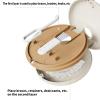 Double Layer Dentals Case Round Brace Box Retainer Case Invisible Brace Storage Box Mouth Guard Case For Travel view 3