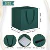 HONTIUS Extra Large Black Gift Bag Bags, 2PCS 11.8'' Square Giant xl Gift Bag with Tissue Paper and Card for Wedding Birthday Presents Christmas Gifts Green White view 2