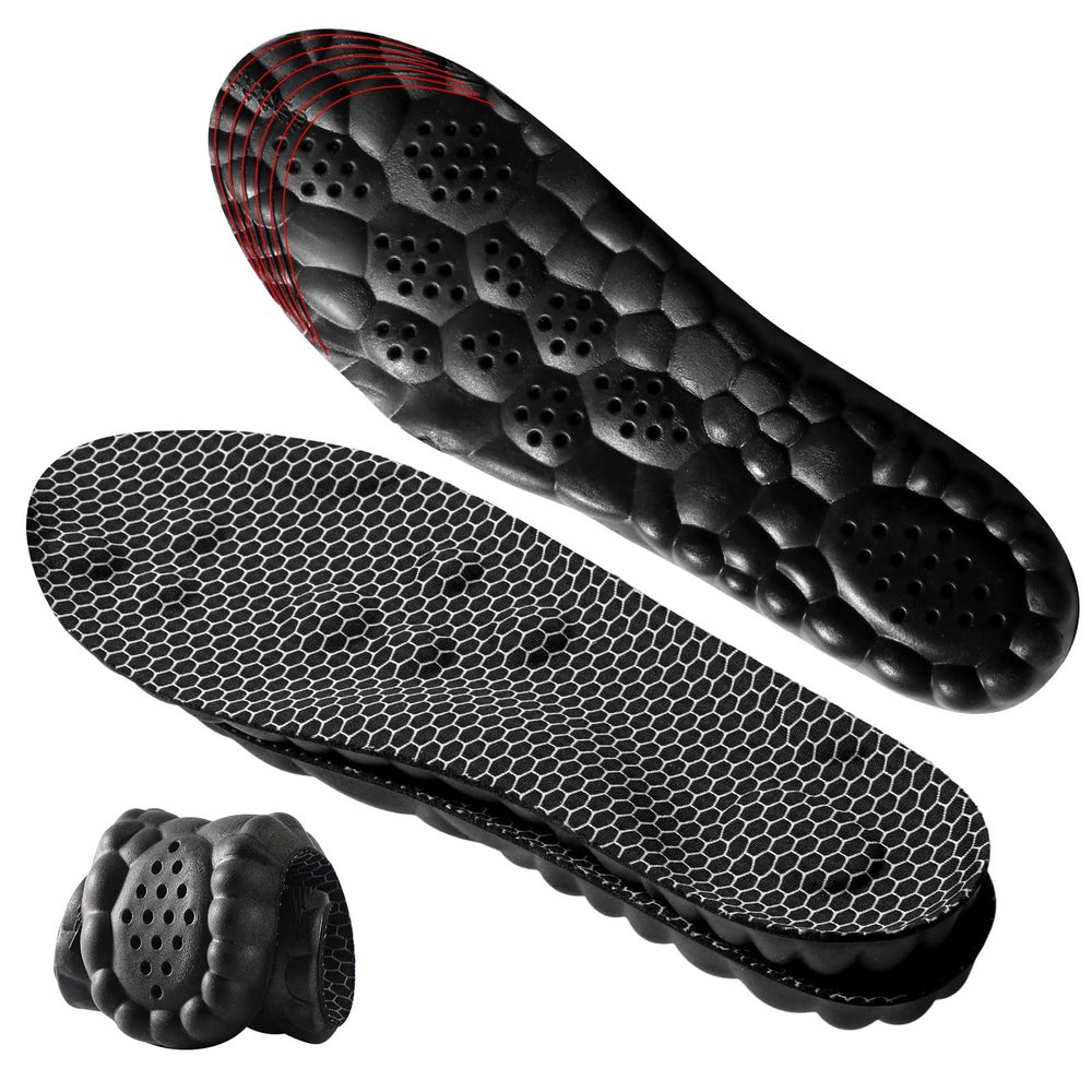4D Cloud-Soft Comfort Soles for Women - Memory Foam Steppers Insoles with Fresh-Tech Fabric - Arch Support Trim to Fit Insoles for Enhanced Foot Comfort and Fatigue Relief (US W 6.5-9)