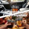 12oz Disposable Stemless Glasses with Flat Lids and Straws,PET Disposable Drinking Cups,Clear Plastic Wine Glasses for Parties Birthday,Wedding,Meeting,Christmas Party Supplies. (50, Black) view 4