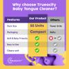 Trueocity Baby Tongue Cleaner Newborn Soft Oral Cleaner for Infants, Gum & Mouth Cleaning for 0-3 Month Babies, Easy to Use and Safe for Daily Hygiene Best Value Pack of 55 Units view 2