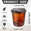 Xuelimei 12oz Disposable Stemless Glasses With Strawless Sip Lids,PET Disposable Drinking Cups,Clear Plastic Wine Glasses for Parties Birthday,Wedding,Meeting,Christmas Party Supplies. (50, Black) view 2