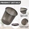 Xuelimei 12oz Disposable Stemless Glasses With Strawless Sip Lids,PET Disposable Drinking Cups,Clear Plastic Wine Glasses for Parties Birthday,Wedding,Meeting,Christmas Party Supplies. (50, Black) view 3