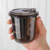 Xuelimei 12oz Disposable Stemless Glasses With Strawless Sip Lids,PET Disposable Drinking Cups,Clear Plastic Wine Glasses for Parties Birthday,Wedding,Meeting,Christmas Party Supplies. (50, Black) view 4