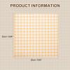 HARFINGTON 30pcs Square Checkered Wax Paper Sheets 10" x 10" Oil-absorbing Dry Food Wrapping Paper for Sandwich Baking Paper Liners Picnic Basket Bread Hamburger Wrap Kitchen, Yellow view 2