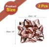 MECCANIXITY 10 Inch Large Gift Bow Self Adhesive Metallic Christmas Bows Rose Gold for Gift Wrapping, Present Baskets, Party Decoration, Holiday, Wedding 2Pcs view 2
