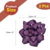 MECCANIXITY 2Pcs 8 Inch Large Gift Bow Glitter Self Adhesive Christmas Bows Purple for Gift Wrapping, Present Baskets, Party Decoration, Holiday, Wedding view 2