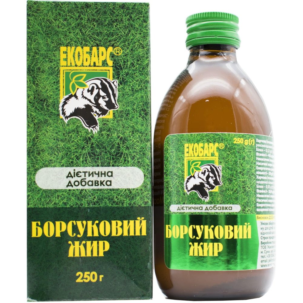 Badger Fat Drops 250 ml (8,45 Oz) with Vitamin Complex