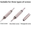 3 in 1 Eyeglass Screwdriver, 2 Packs Mini Screwdriver Eyeglass Repair Tool Flat for Sunglasses, 3 in 1 Mini Screwdrivers Eyeglass Screwdriver Repair Kit Flat Screwdrivers view 4