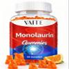 Monolaurin Supplement 1000mg Gummies - Immune Boosters for Adults, Acne Supplements, Supports Gut Health & Flora Balance, Intestinal Health & Digestive Formula, Non GMO, Gluten-Free, 60 Vegan Chews view 1