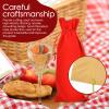 BOOPANREE 4 Pcs velvet wine bags, Wine Champagne Gift Bag With Drawstring,red Wine Drawstring Bottle Bags cloth for housewarming/party/birthday/wedding/bottle decoration bag(Blue) view 3