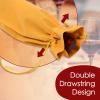 BOOPANREE 4 Pcs velvet wine bags, Wine Champagne Gift Bag With Drawstring,red Wine Drawstring Bottle Bags cloth for housewarming/party/birthday/wedding/bottle decoration bag(Blue) view 4