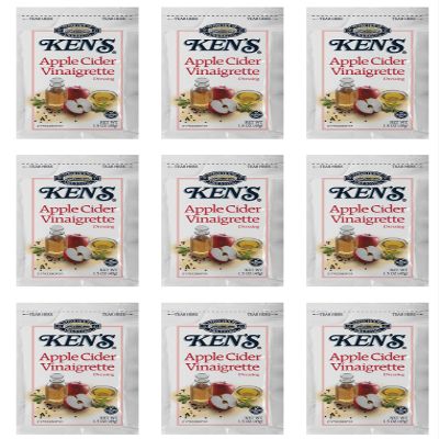 Apple Cider Vinaigrette Dressing | 20 Count | 1.5 oz Each | Single Serve Packets, Salad Pouch, To Go Cups, Travel Size Lunch Portion