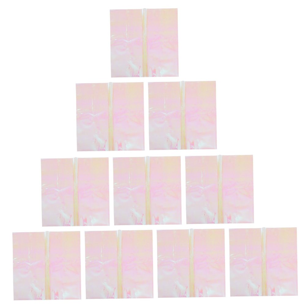 MOLUCKFU 10sheets Glassine Wrapping Paper Cellophane Packing Film for Flower Bouquets Diy Crafts and Wrapping