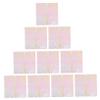 MOLUCKFU 10sheets Glassine Wrapping Paper Cellophane Packing Film for Flower Bouquets Diy Crafts and Wrapping view 1