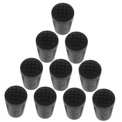 BCOATH 10pcs Non-Slip Crutch Tips Replacement Covers for Trekking Poles and Walking Sticks Lightweight and Easy Installation for Outdoor Use