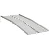 Aluminum Folding Wheelchair Ramp - 72 Inch/6 Foot, Durable and Portable, Non-Slip Grip, Ribbed Surface, 600lb Weight Capacity view 1