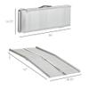 Aluminum Folding Wheelchair Ramp - 72 Inch/6 Foot, Durable and Portable, Non-Slip Grip, Ribbed Surface, 600lb Weight Capacity view 3