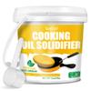 Cooking Oil Solidifier Powder, Oil Solidifier can Harden Up to 2.25 Gallons of Fry Oils Away From Mess, Grease Hardener Disposal, 100% Plant-Based Coagulant Oil Solidifying Powder for Kitchen Disposal view 1