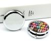 Macaron Biscuit Flavored Pastries Pill Case 3 Compartment Portable Pill Box Daily Round Pill Organizer for Pocket Purse Daily Medicine Container to Hold Vitamins Fish Oil Travel Gifts view 4