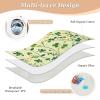 Tatenale Pee Pads for Kids Waterproof Bed Pads Protector Cloth for Adults Toddler Elderly Reusable Underpads 52x34 Inches Dogs Various Poses Blue view 3
