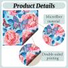 CREATCABIN 6 Packs Microfiber Cleaning Cloth Elegant Flower Design Microfiber Cloth Soft Multicolor Glasses Cleaner Wipes Cloth for Reusable Eyeglasses Camera Cell Phone Screens Glasses 6.1x6.1 Inch view 3