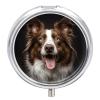 Dog Sticking Out Tongue Pill Box Mini Pill Case Pocket Pill Case for Men Travel Pill Box Cute Pill Organizer 3 Compartment Medicine Pill Organizer Pill Container Pill Holder view 1