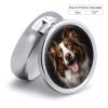 Dog Sticking Out Tongue Pill Box Mini Pill Case Pocket Pill Case for Men Travel Pill Box Cute Pill Organizer 3 Compartment Medicine Pill Organizer Pill Container Pill Holder view 2