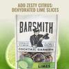 Barsmith Dehydrated Lime Slices - 100% Real Dried Limes - No Sugars or Preservatives - Convenient & Long-Lasting Cocktail Garnish for Mocktails, Margaritas & Sparkling Water - 1.3oz (Pack of 1) view 2