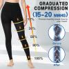 Beister Medical Compression Leggings Women & Men 15-20mmHg Opaque Footless Waist High Compression Stockings & Thighs, Circulation Support Pressure Pantyhose for lipedema, Varicose Veins, Oedema, DVT view 3