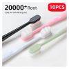 KHOGSBPSW Manual Toothbrush Ultra-fine Soft Toothbrush Million Nano Bristle Adult Tooth Brush Teeth Deep Cleaning Portable Travel Dental Oral Care Brush Toothbrush(PT-Black 1PCS) view 2