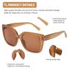 DOOViC 3 Pack Stylish Oversized Sunglasses Readers Outdoor Reading Glasses for Women 3.50 (Not Bifocals) view 4