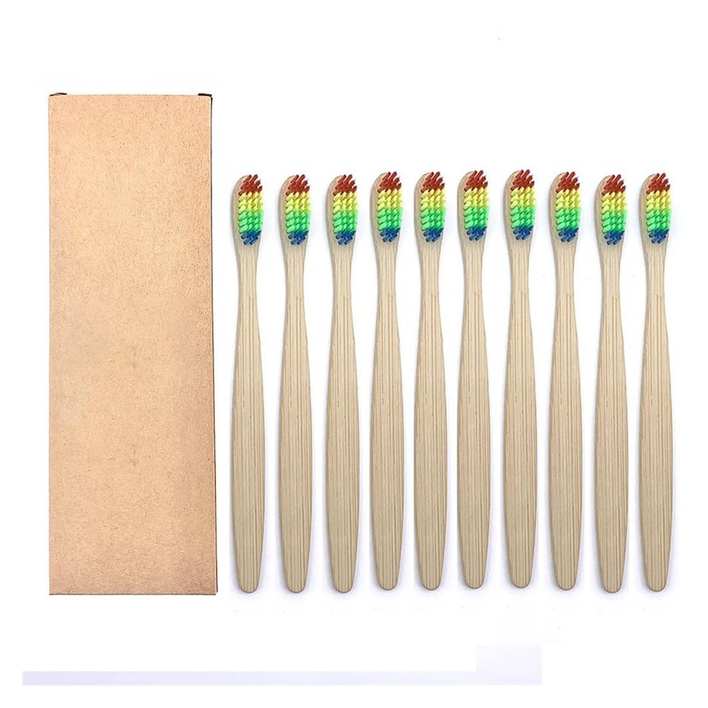 KHOGSBPSW Manual Toothbrush 10 Pcs Mixed Color Toothbrush Toothbrush Soft Bristle Oral Care Toothbrush Toothbrush(10PCS Rainbow Color)