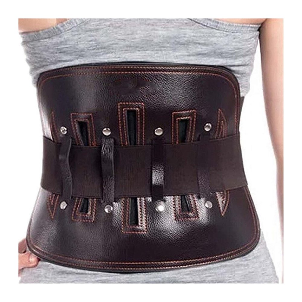LRSSMA Back Brace Support for Men Women Lumbar Posture Corrector Waist Trainer Breathable Gym Belts(Small)