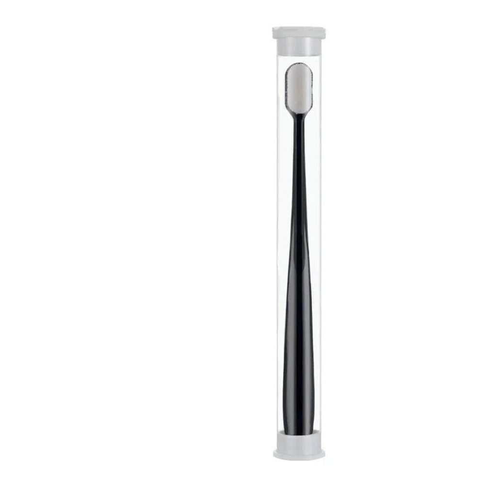 KHOGSBPSW Manual Toothbrush 5PC Ultra-fine Soft Toothbrush Million Nano Bristle Adult Tooth Brush Teeth Deep Cleaning Portable Travel Dental Oral Care Brush Toothbrush(1pc-Black Flat)