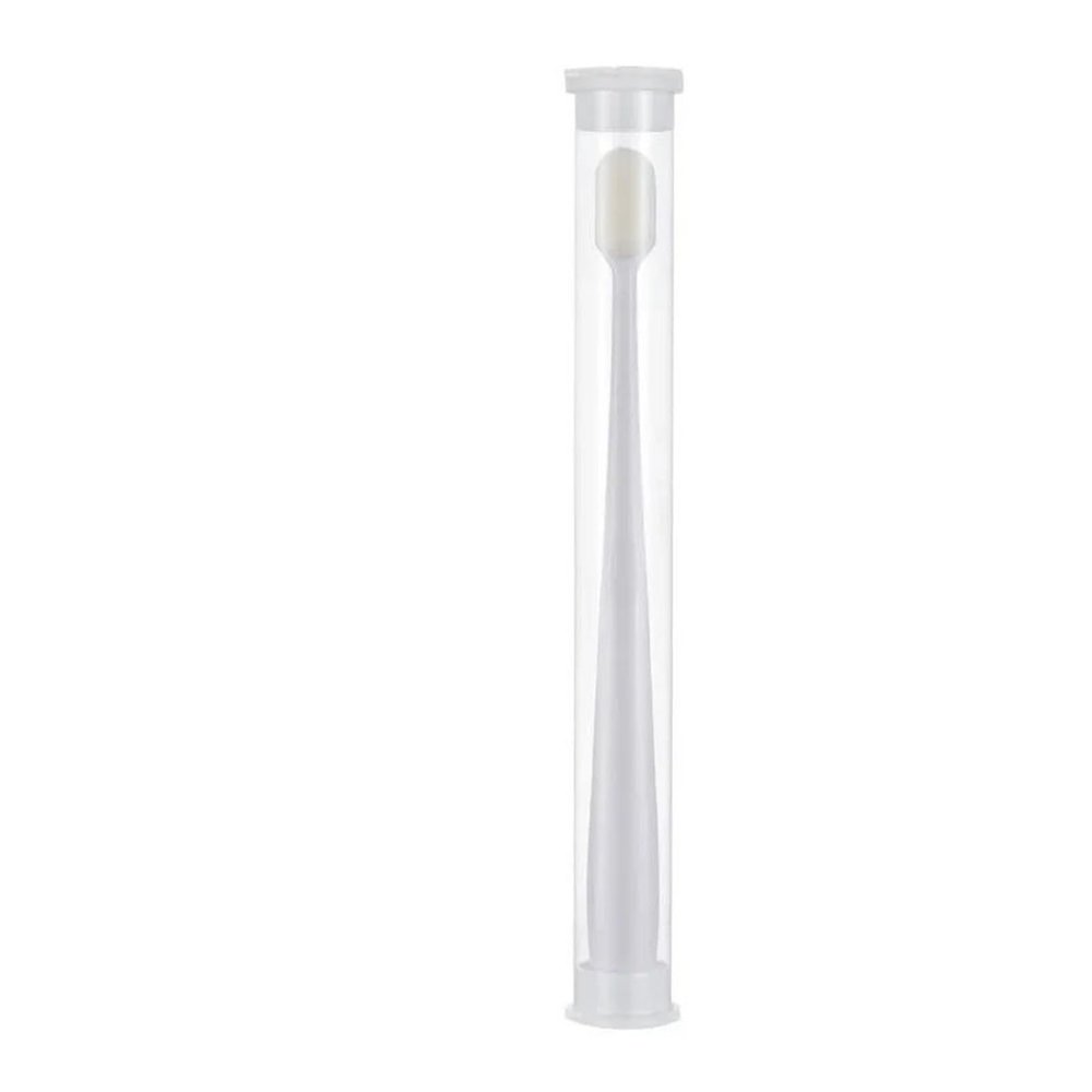 KHOGSBPSW Manual Toothbrush 5PC Ultra-fine Soft Toothbrush Million Nano Bristle Adult Tooth Brush Teeth Deep Cleaning Portable Travel Dental Oral Care Brush Toothbrush(1pc-White Flat)