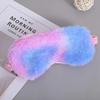 4 Pcs Plush Eye Mask Soft Sleep Mask Comfortable Fuffy Sleeping Eye Cover with Elastic Strap for Women and Girls (Tie Dye) view 3