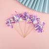 10 Pcs Sparkling Foil Firework Cupcake Toppers For New Year's Holidays Birthday Wedding Graduation Party Supplies (Purple) view 4