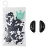 100 PairAirbag Nose Pad D-Shape Eyeglasses Part Silicone High Viscosity for Eyewear Padding Eyewear Shop and Eye Hospital by Dhoptical (Black 100 Pair) view 1