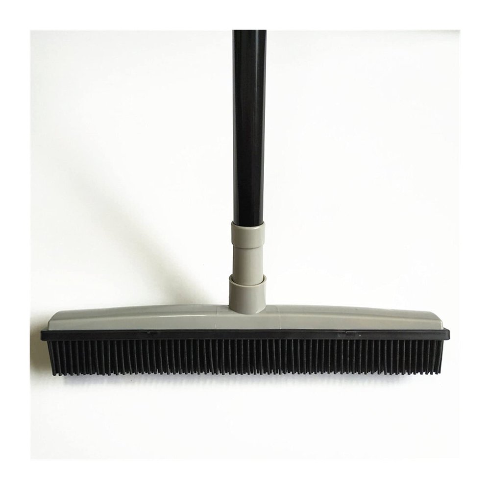 U5GAAALPPQ9 Carpet Sweeper Telescopic Broom Rubber besom Cleaner pet Hair Removal Brush Home Floor dust mop Carpet Sweeper for Hardwood Surfaces Wood Floors (Color : Blue) (Light Grey)