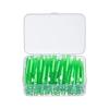 KHOGSBPSW Manual Toothbrush 5 X 60Pcs/Box Toothpick Interdental Brush 0.6-1.5Mm Cleaning Between Teeth Oral Care Shape Tooth Floss Toothbrush(5packs-Green-0.8mm) view 1