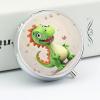 Cute Dinosaur Pill Box Round Pill Box 3 Compartment Decorative Pocket Or Purse Portable Travel Medicine Tablet Vitamin Holder Organizer Pill Case for Purse Pocket Travel Gift view 4