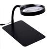 36LED Lighted Magnifying Glass with Stand, 3X 5X 8X 10X LED Hands Free Magnifying Glass Lamp for Reading,Magnifier Desk Lamp for Crafts JeweSoldering Sewing / 5X view 1